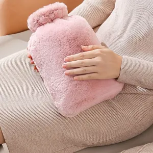 1000ml Plush Hot Water Bag Safe Portable Hand Warmer