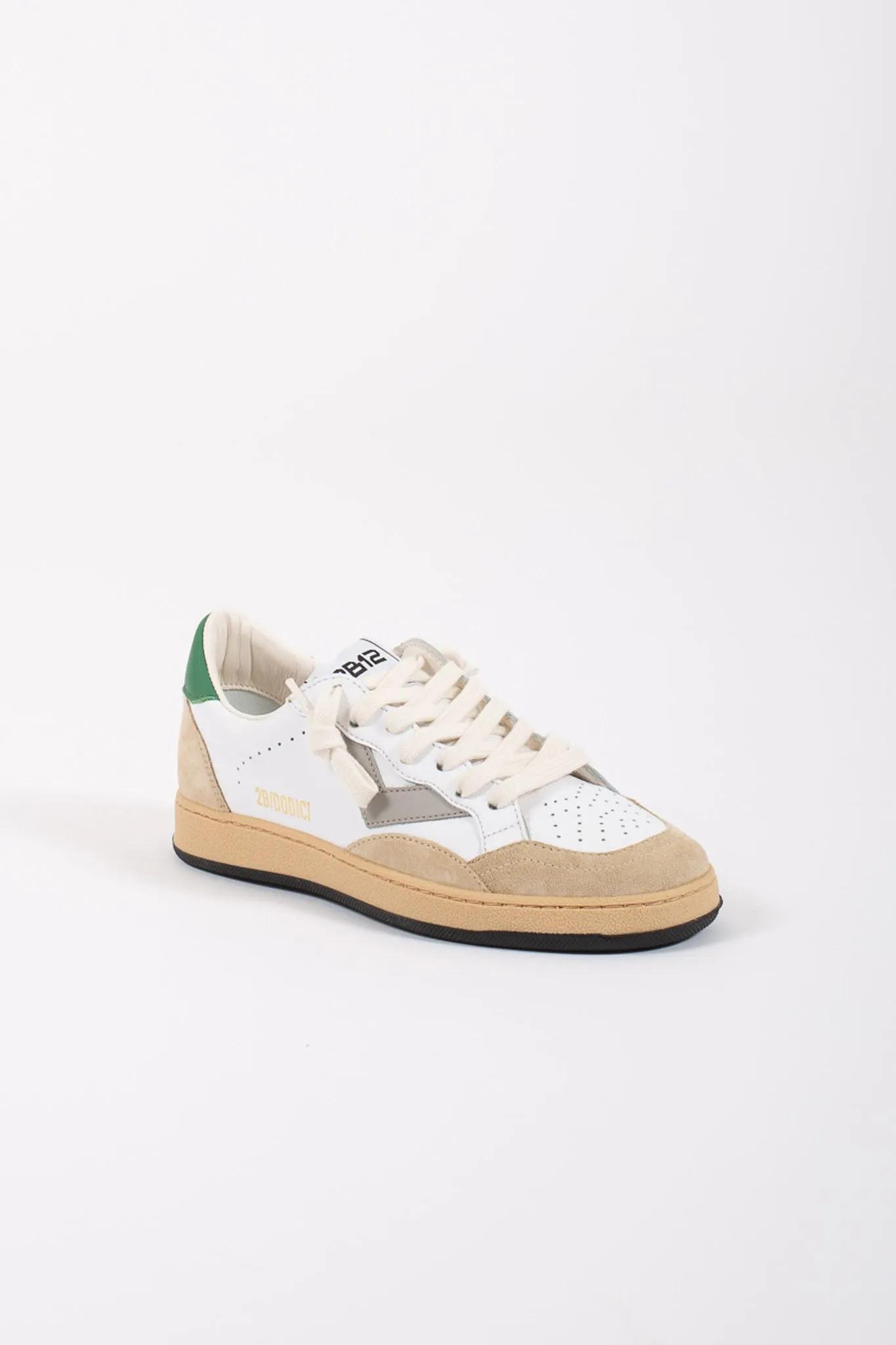 2b12 Sneakers Laccio Retro Verde Bianco Bambino