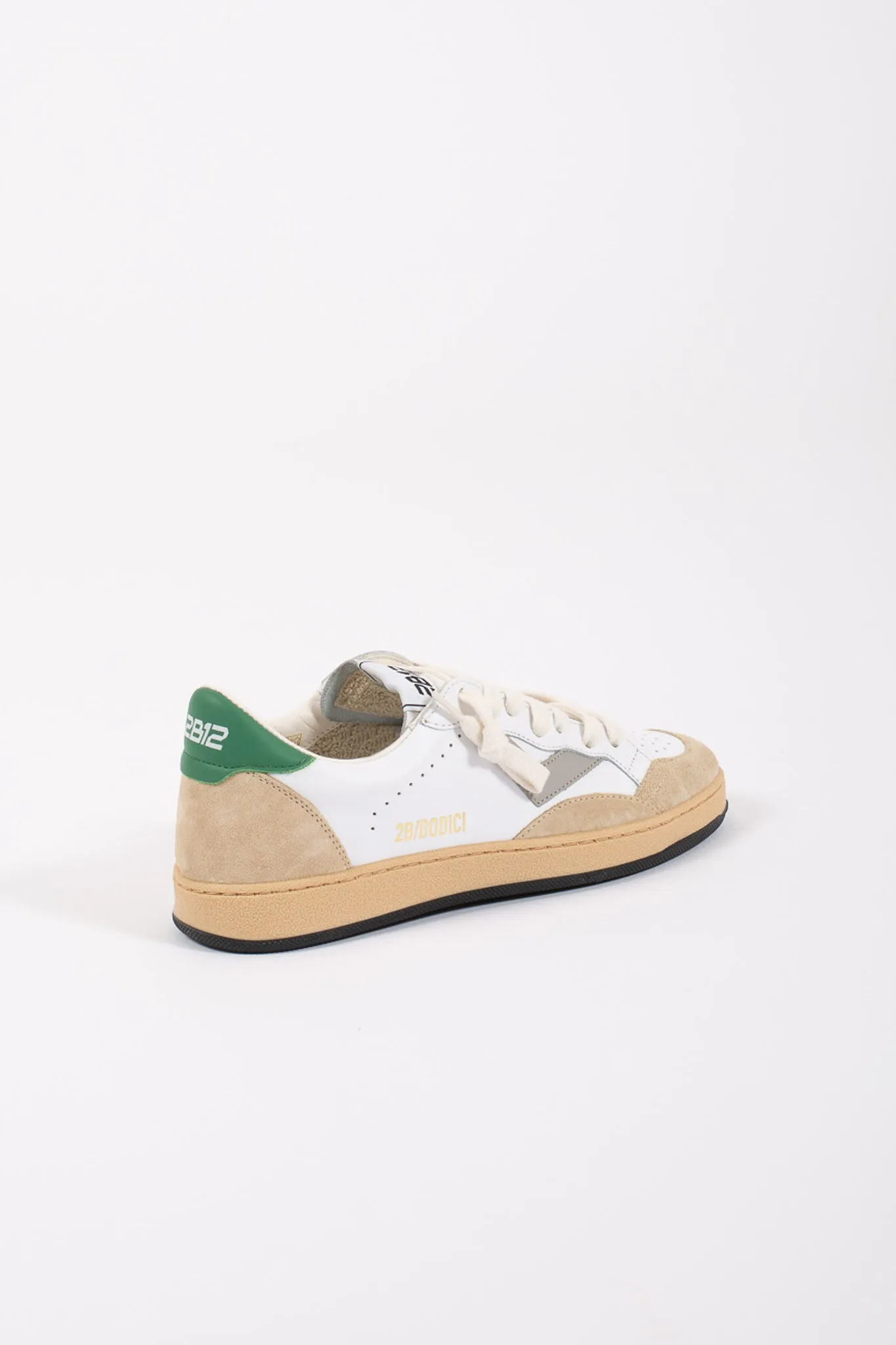 2b12 Sneakers Laccio Retro Verde Bianco Bambino