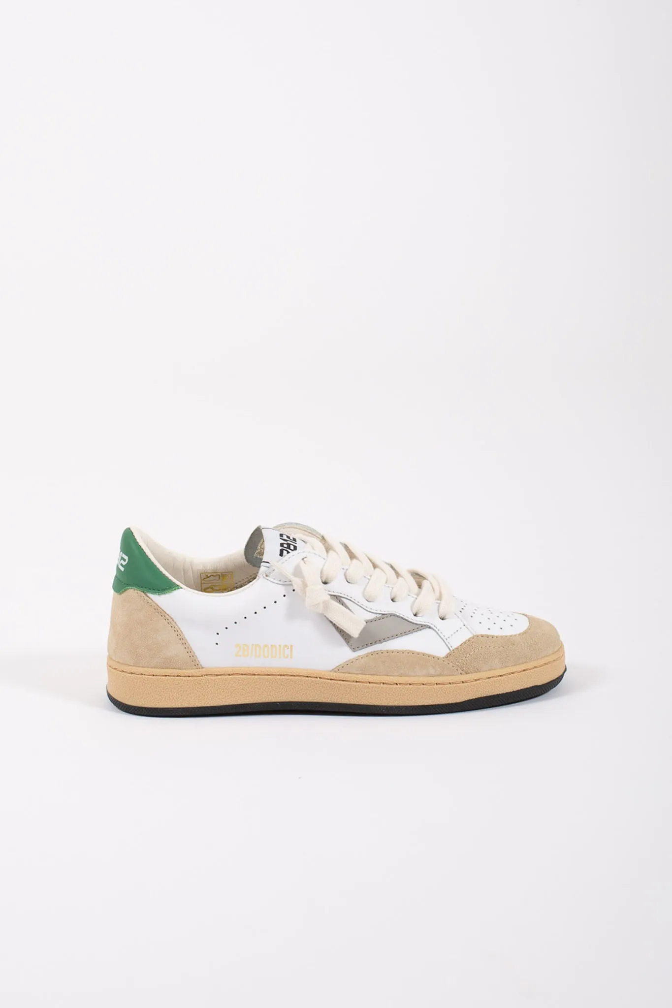 2b12 Sneakers Laccio Retro Verde Bianco Bambino