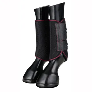 5839 LeMieux Carbon Mesh Wrap Boots - Large Mulberry