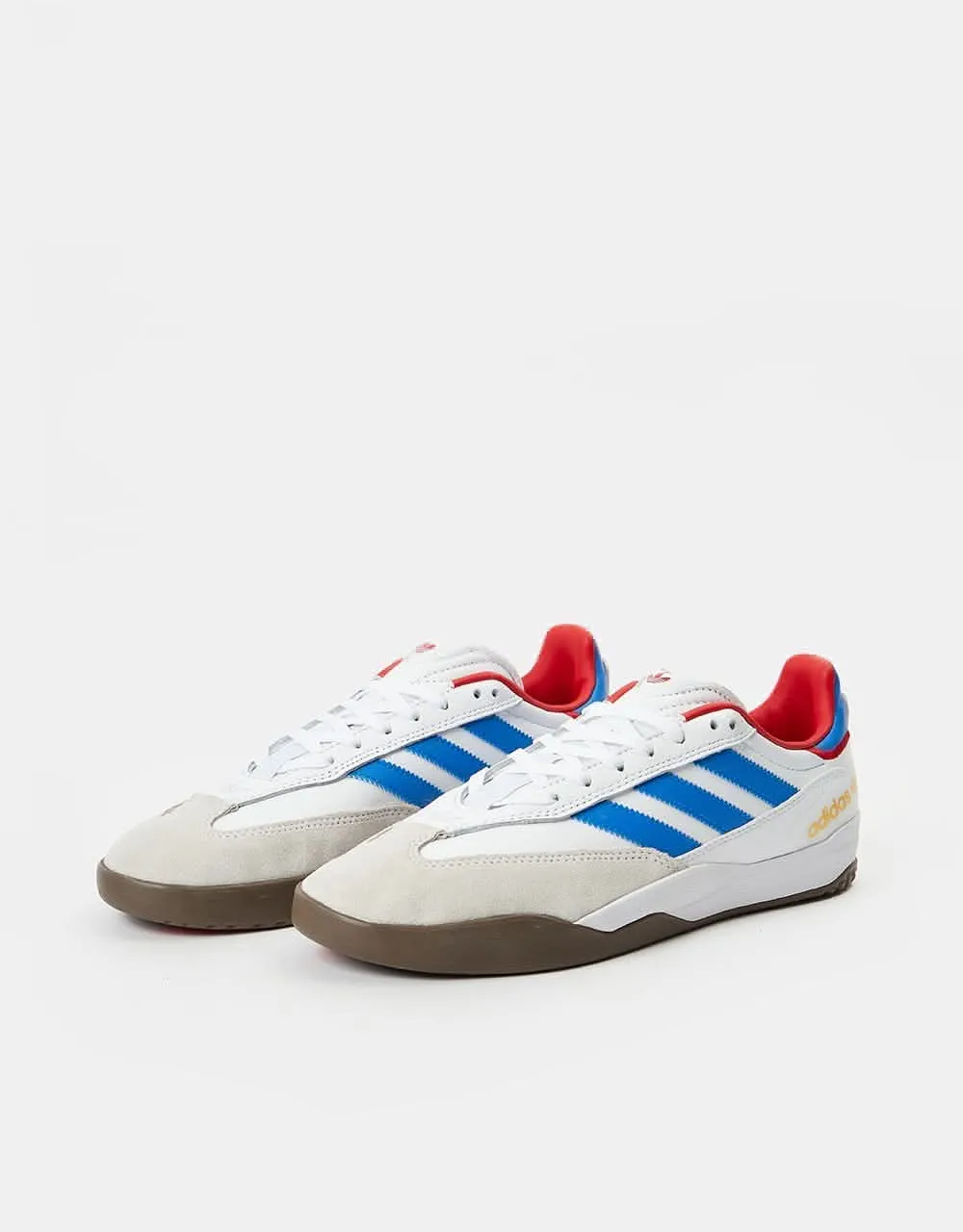 adidas Copa Nationale Skate Shoes - White/Bluebird/Scarlet