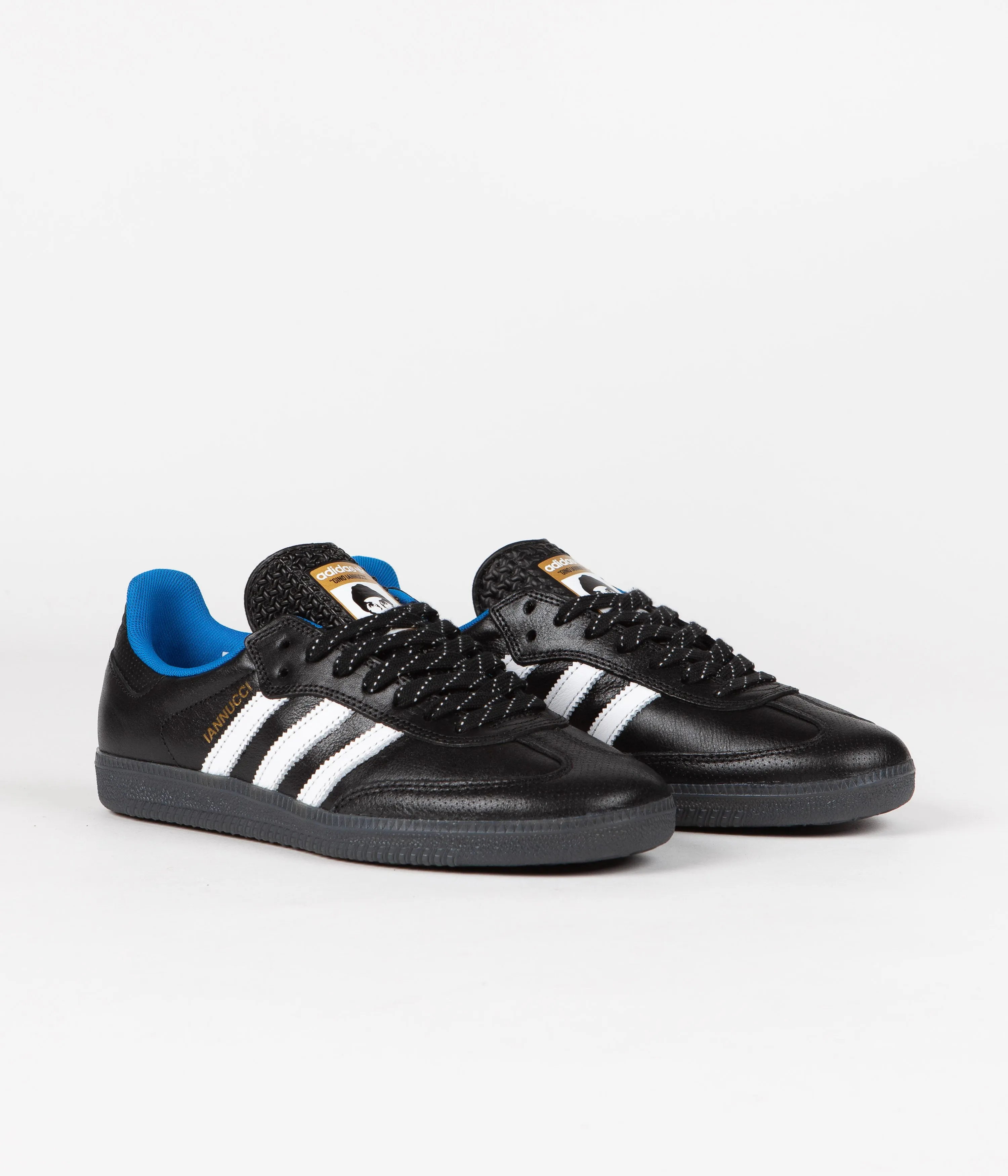 Adidas Gino Iannucci Samba ADV Shoes - Core Black / FTWR White / Bluebird