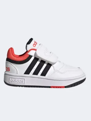 Adidas Hoops 3 Boys Sportswear Shoes White/Black/Red