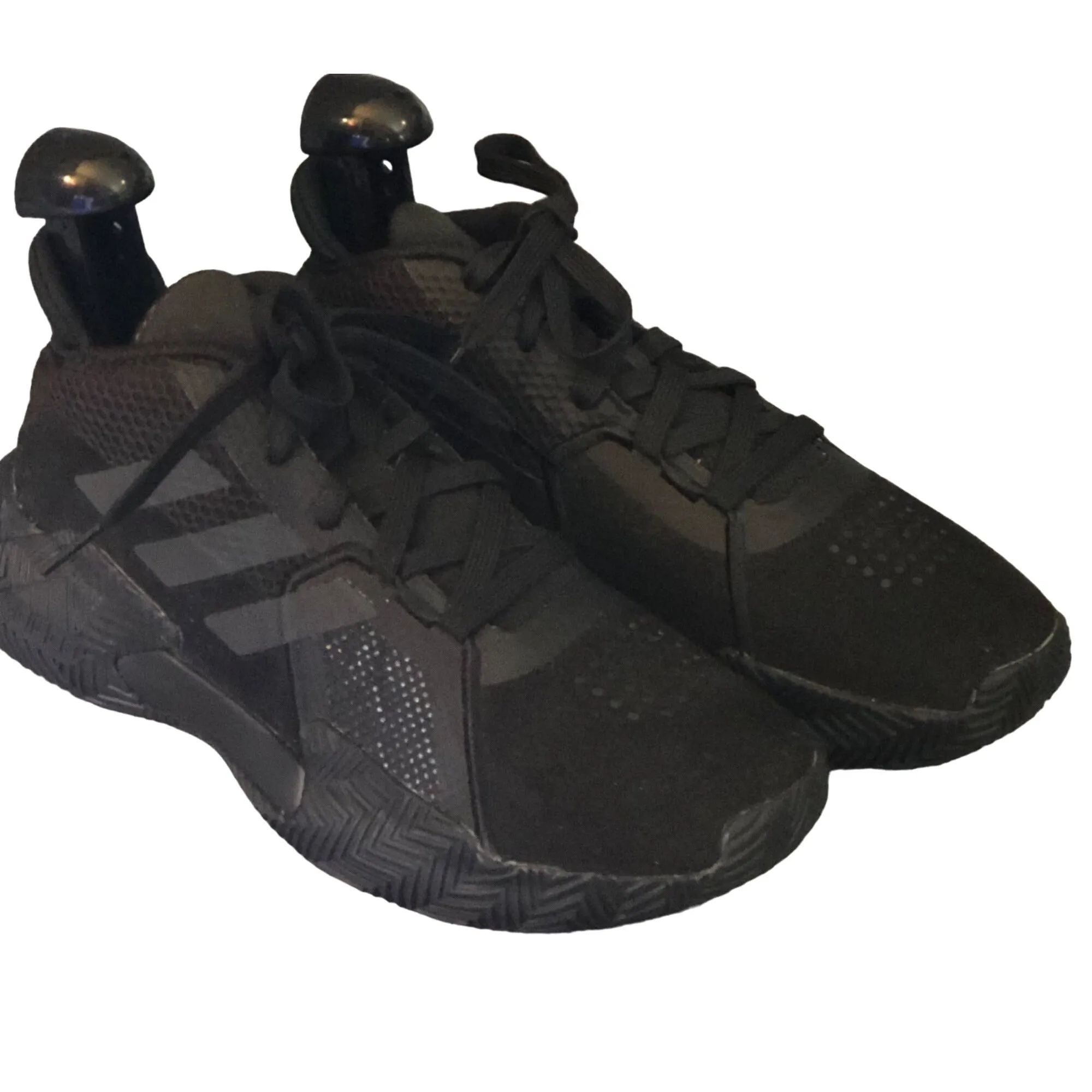 Adidas Mens Court Vision 2 Grade School Boys' Basketball Shoe "Core Black" Size 6 Pre-Owned