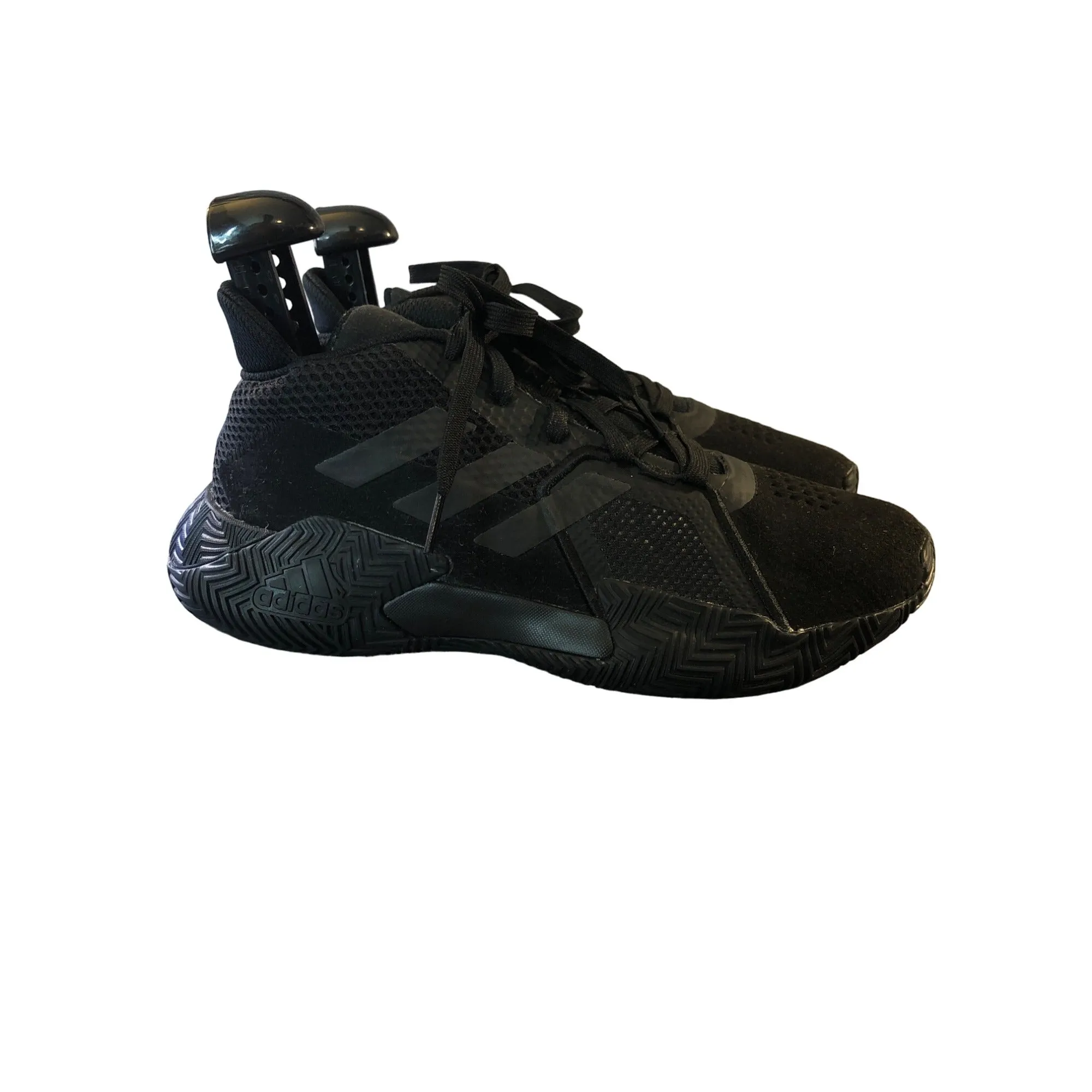 Adidas Mens Court Vision 2 Grade School Boys' Basketball Shoe "Core Black" Size 6 Pre-Owned