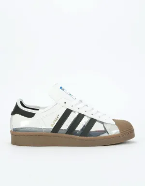 adidas Superstar 80s x Blondey Skate Shoes - White/Black/Gum