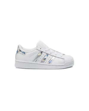 Adidas Superstar C Bianco Argento