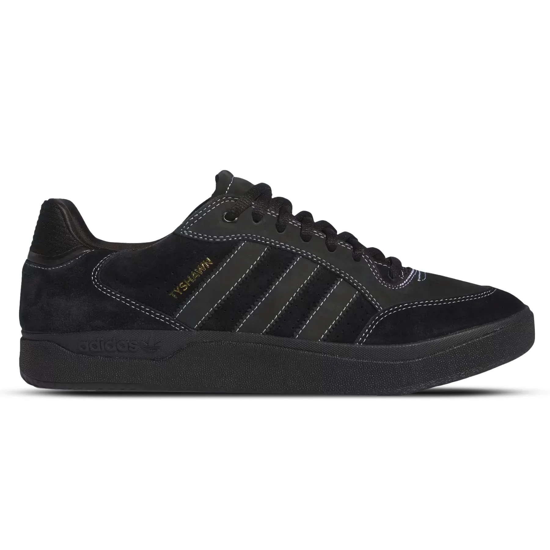 adidas Tyshawn Low Core Black / Cloud White / Gold Metallic