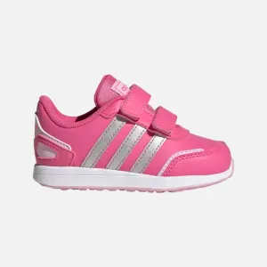 Adidas VS Switch 3 Lifestyle Running Hook and Loop Straps Kids Unisex Shoes (0 -3 year) -Pulse Magenta/Silver Metallic/Orchid Fusion