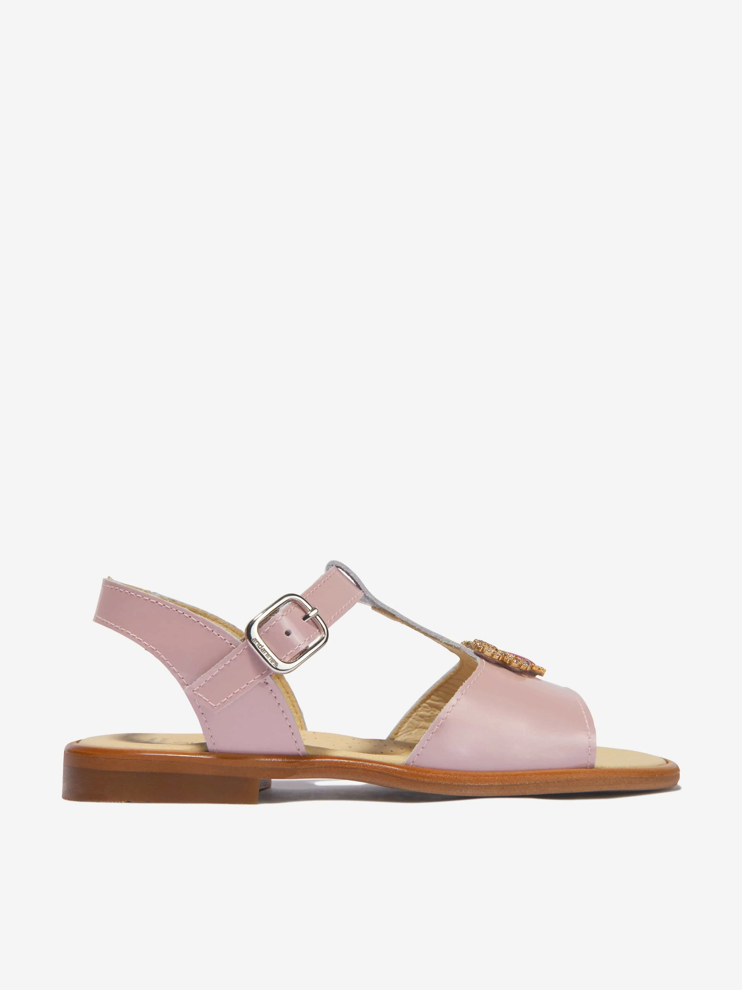 Andanines Girls Patent Leather Sandals