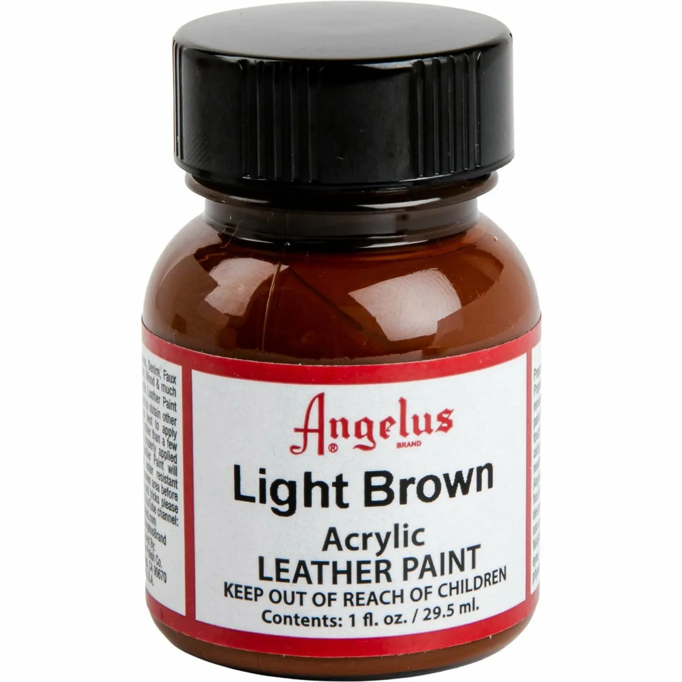 Angelus Acrylic Paint Light Brown #021 29Ml Use On Leather, Vinyl Or Fabric