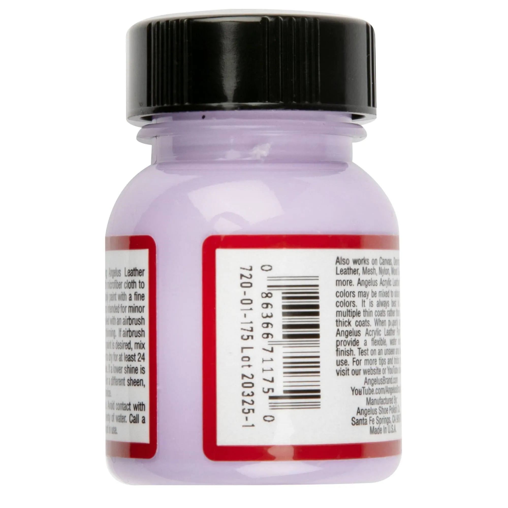 Angelus Acrylic Paint Lilac #175 29Ml Use On Leather, Vinyl Or Fabric