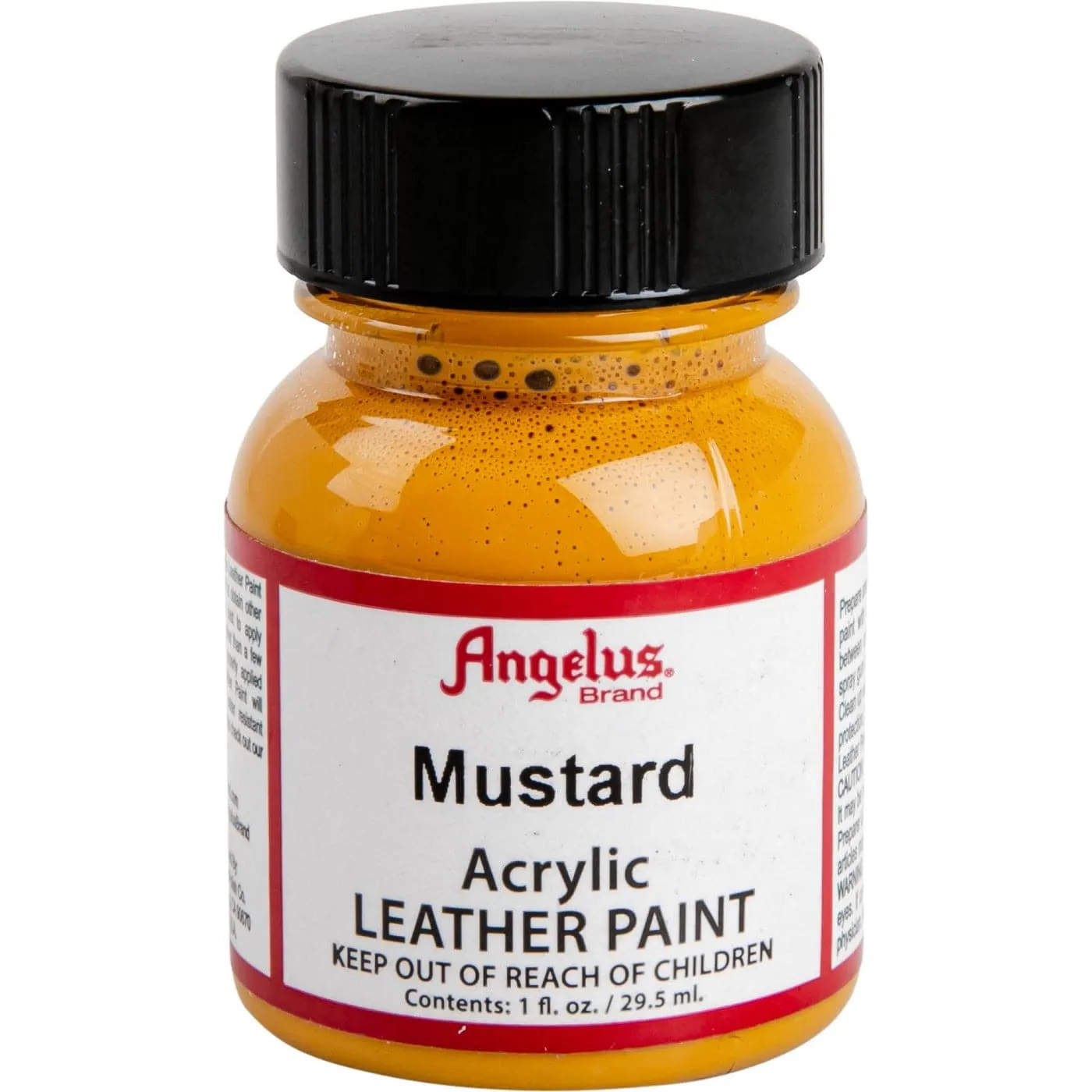 Angelus Acrylic Paint Mustard #196 29Ml Use On Leather, Vinyl Or Fabric