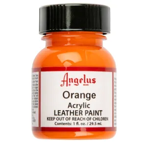 Angelus Acrylic Paint Orange #024 29Ml Use On Leather, Vinyl Or Fabric