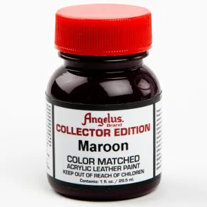 Angelus Collectors Edition Acrylic Paint 2 Maroon 29Ml Use On Leather, Vinyl Or Fabric