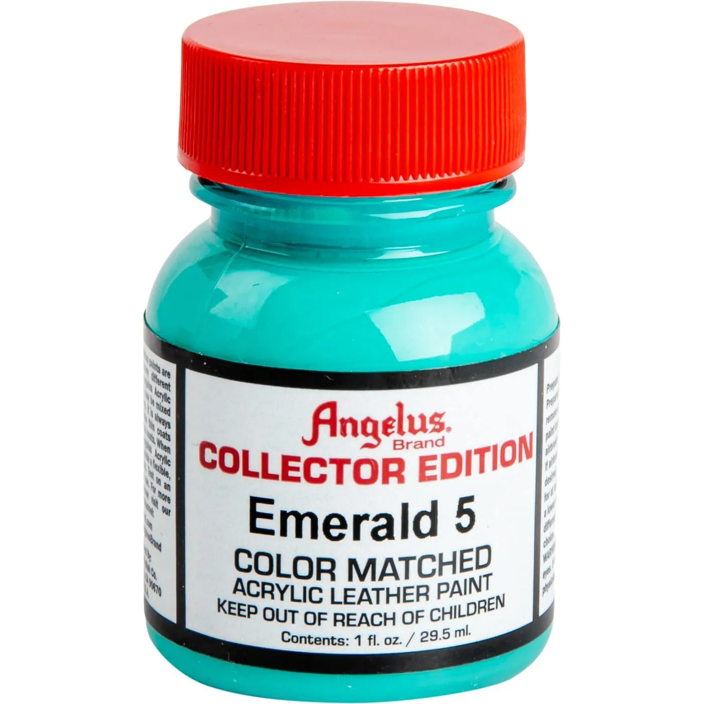 Angelus Collectors Edition Acrylic Paint Emerald 5 #317 29Ml For Leather, Vinyl, Fabric