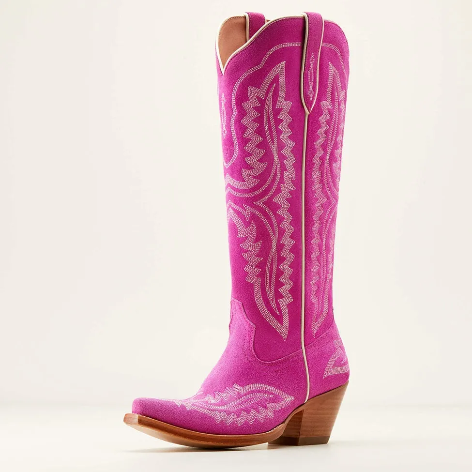 Ariat® Women's "Casanova" Western Boots - Haute Pink Suede