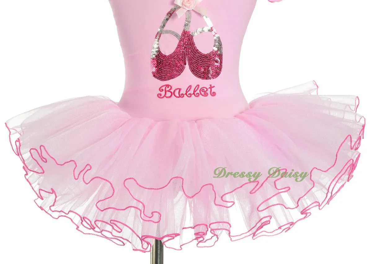 BA060 Girls' Sequined Ballerina Shoe Ballet Tutus Fairy Dance Costumes Size 2-8