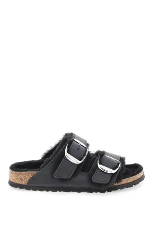 Birkenstock arizona big buckle mules in teddy