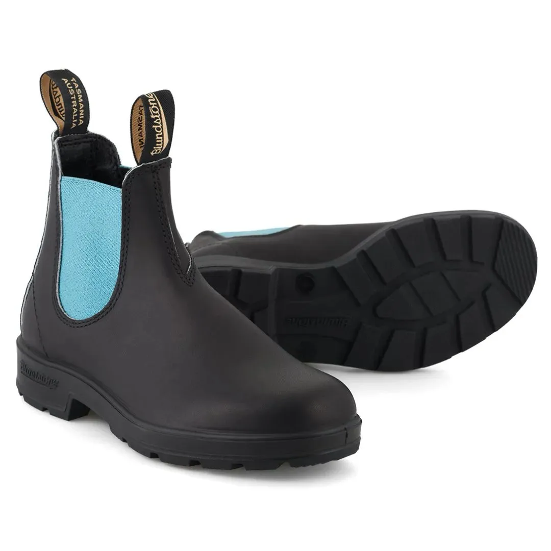 Blundstone 2207 Black Blue Slip On Chelsea Boots