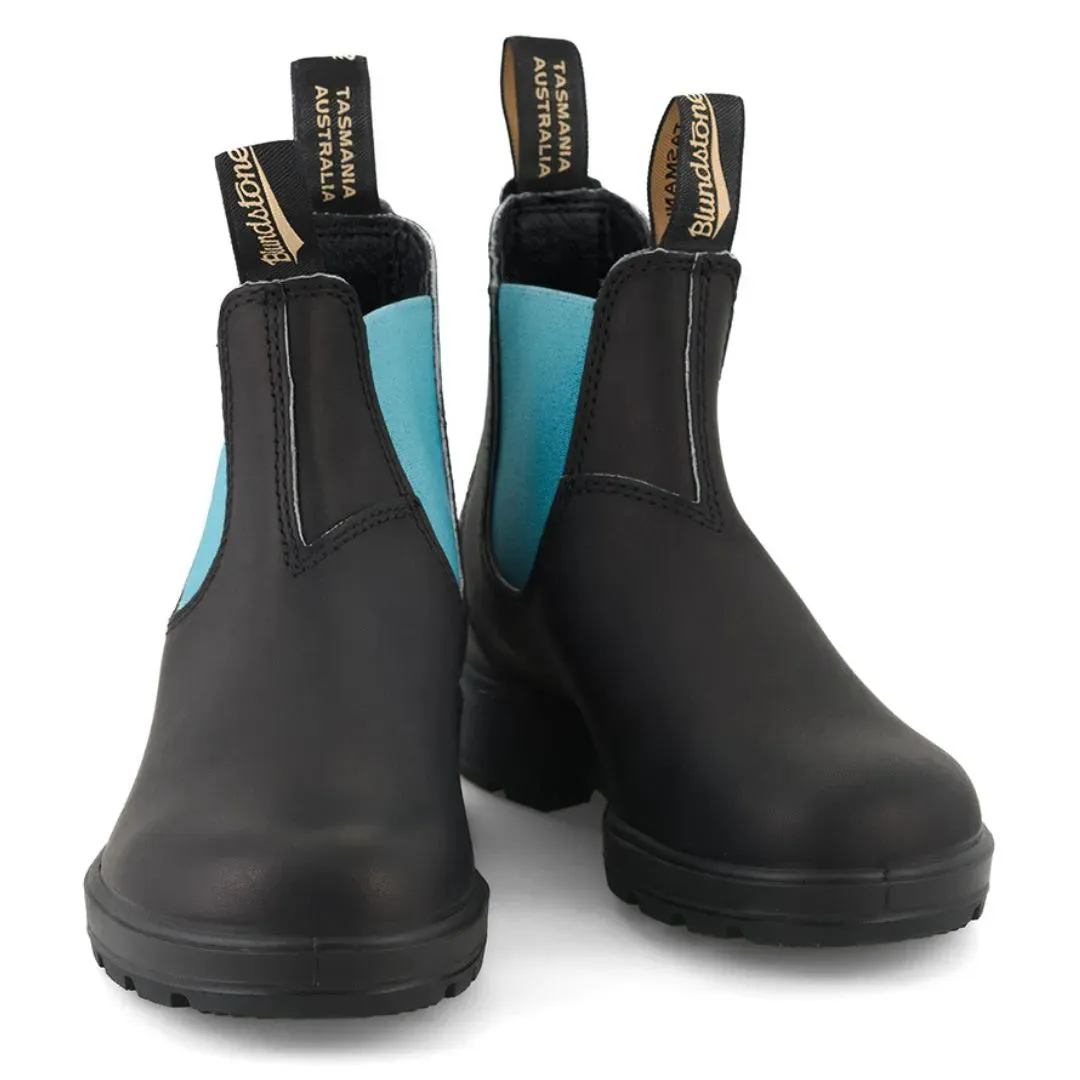 Blundstone 2207 Black Blue Slip On Chelsea Boots