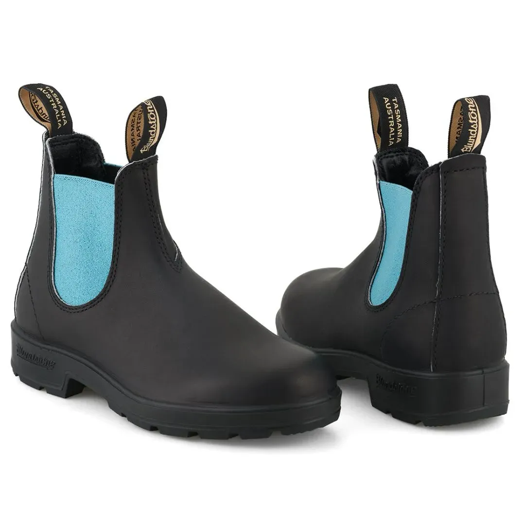 Blundstone 2207 Black Blue Slip On Chelsea Boots