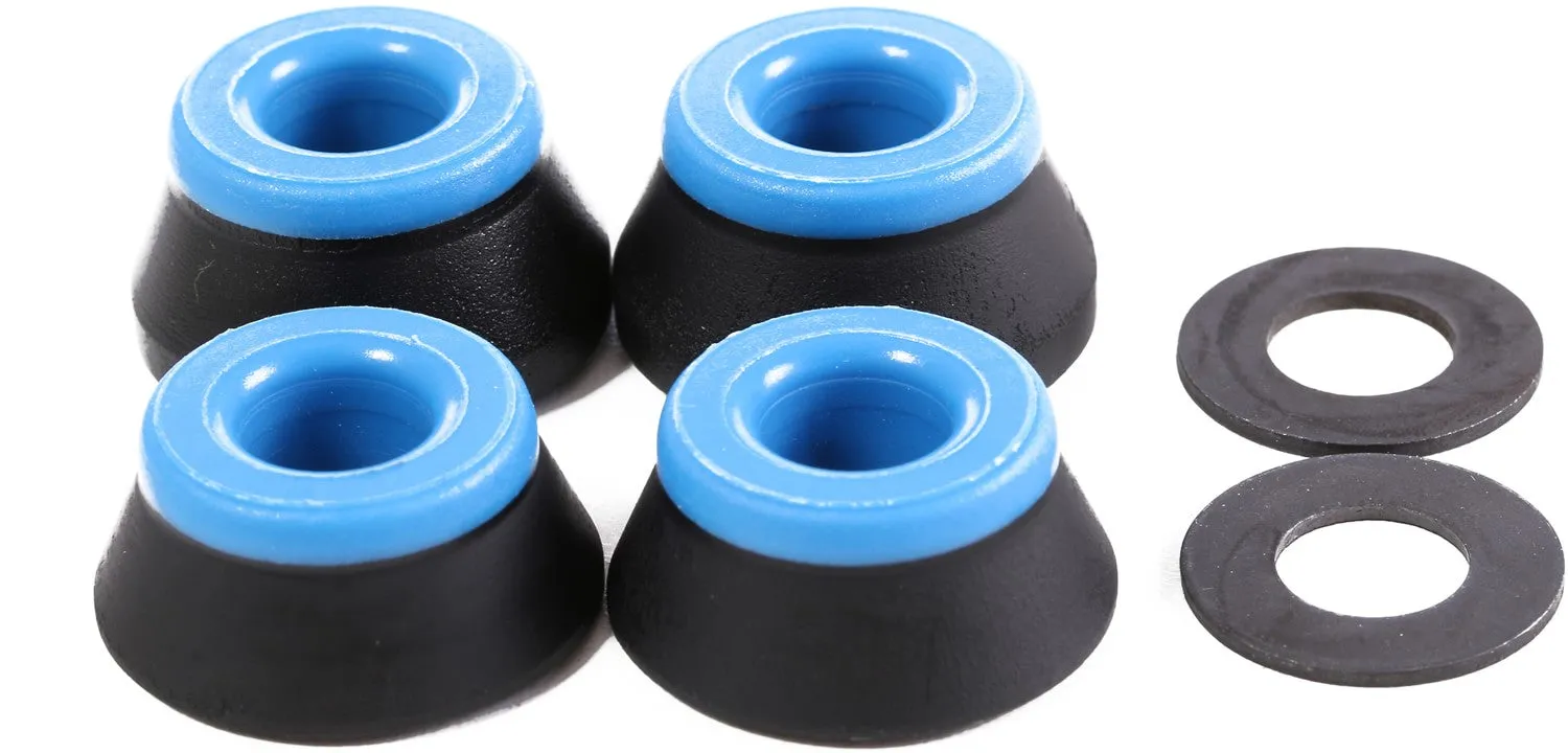 Bones Hardcore Soft Bushings 81a - Blue/Black (Set of 4)