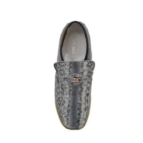 British Walkers BWB Men's Gray Snake Skin Leather