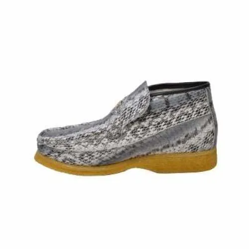 British Walkers BWB Men's Gray Snake Skin Leather