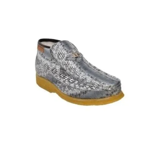 British Walkers BWB Men's Gray Snake Skin Leather