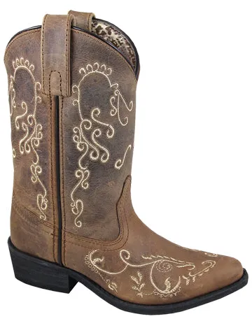 Brown Jolene Western Boots for Kids from Smoky Mountain Boots