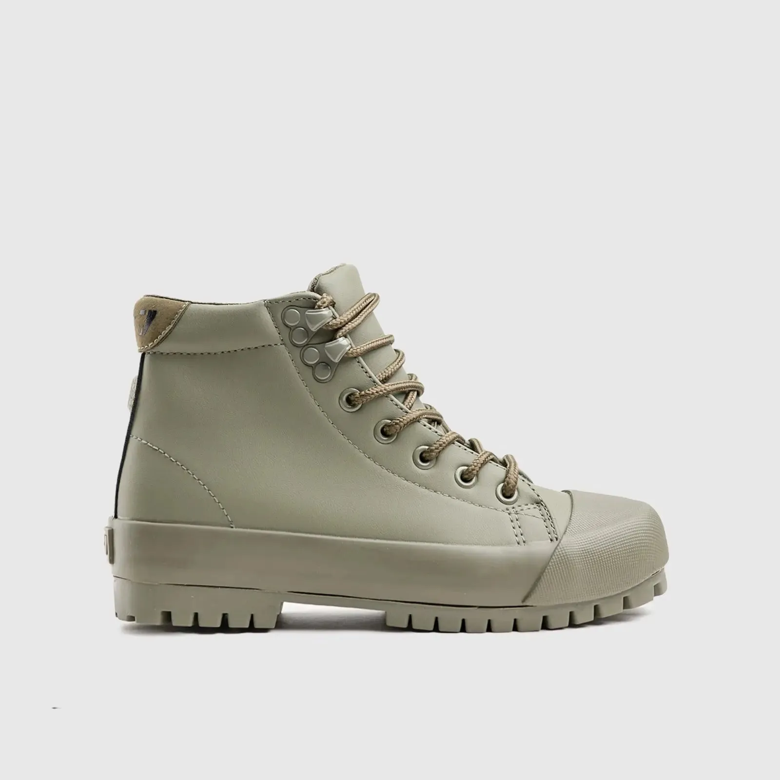 Caprio Statement Sneaker Boots Olive