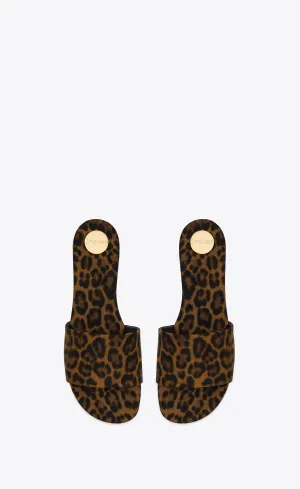 Carlyle Slides In Leopard Grosgrain