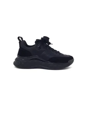 Chanel Size 36 Nylon & Suede Quilted Detail Sneakers