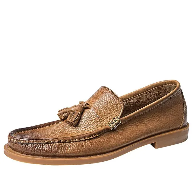 Classic Soft Cowhide Leather Loafers