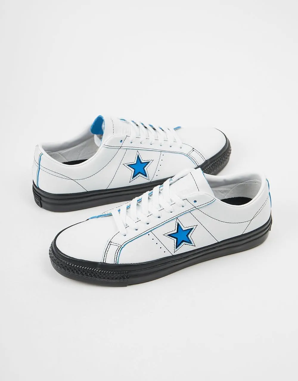 Converse x Eddie Cernicky One Star Pro Ox Skate Shoes - White/Black/Kinetic Blue