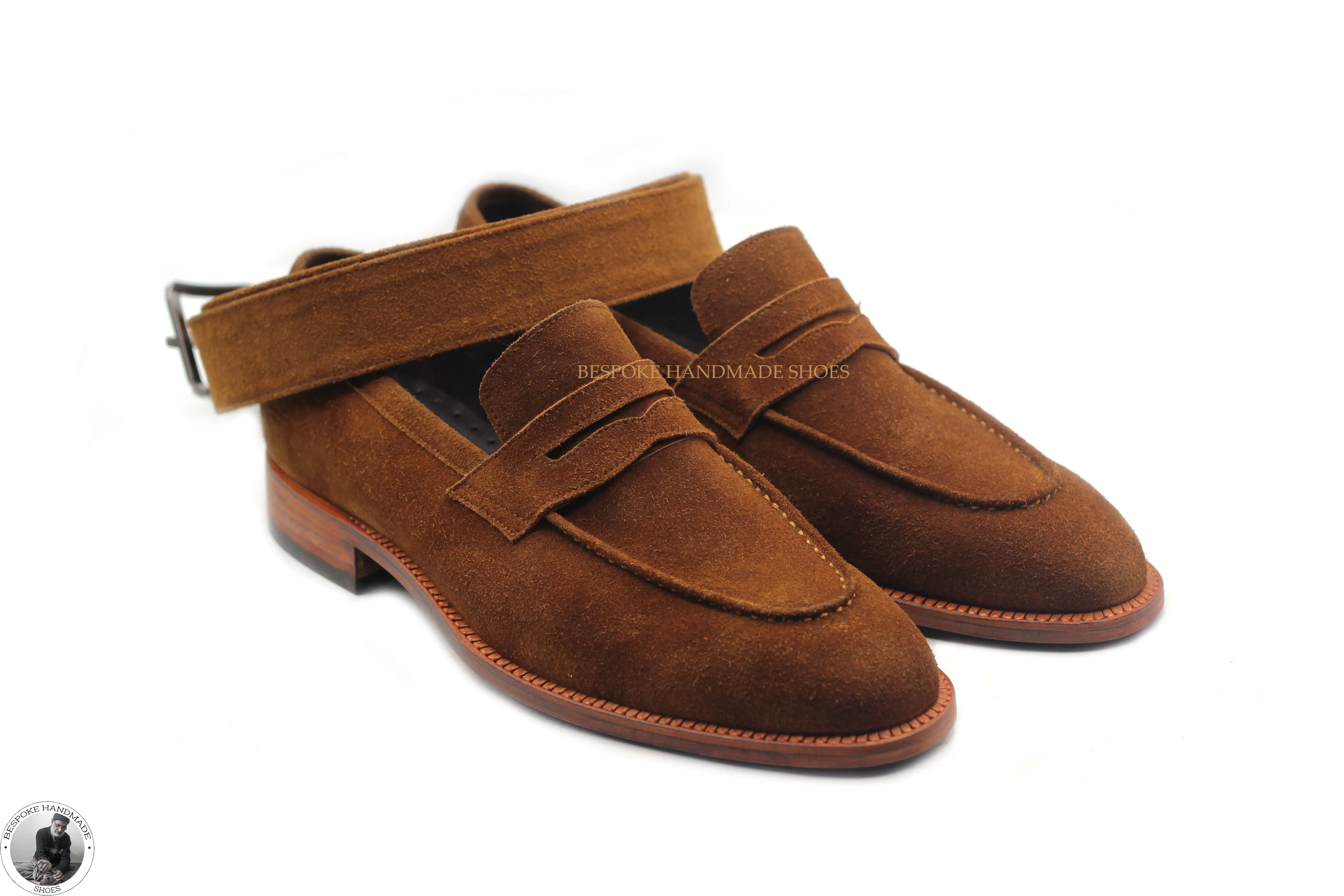 Copy of New Men's Handmade Brown Color Genuine Suede Slip On Moccasin Formal Shoes For Men's