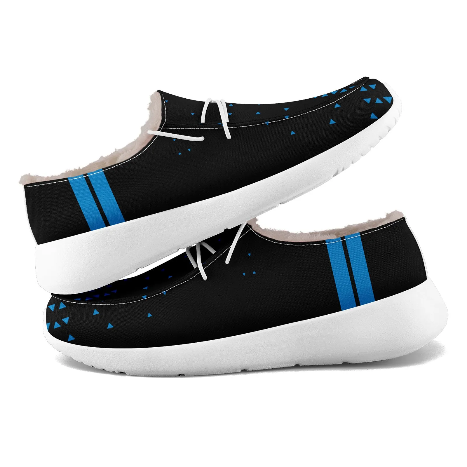 Custom Black Blue Carolina Shoes Personalized Sneaker FN042-D020279-5