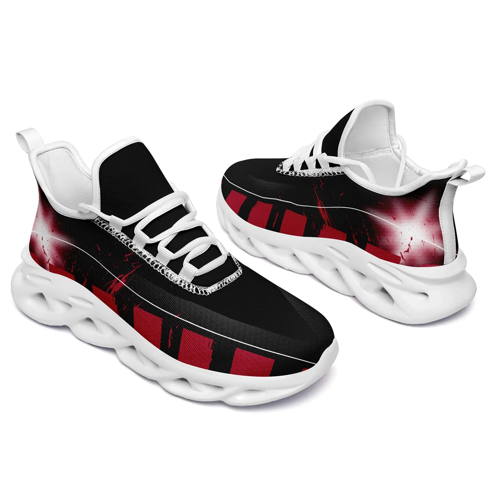 Custom Black Red Atlanta Maxsoul Shoes Personalized Sneaker FN003-D020260-3