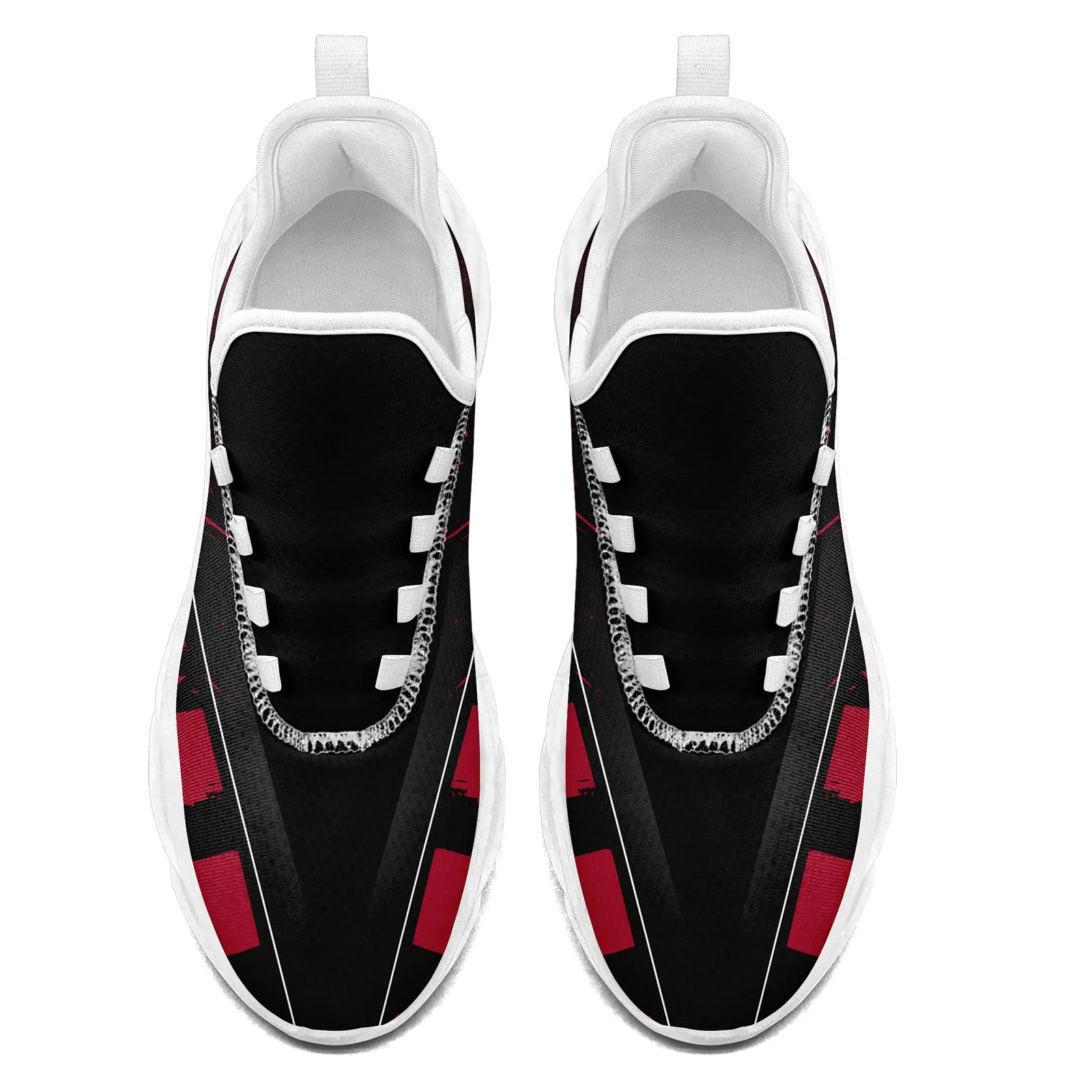 Custom Black Red Atlanta Maxsoul Shoes Personalized Sneaker FN003-D020260-3