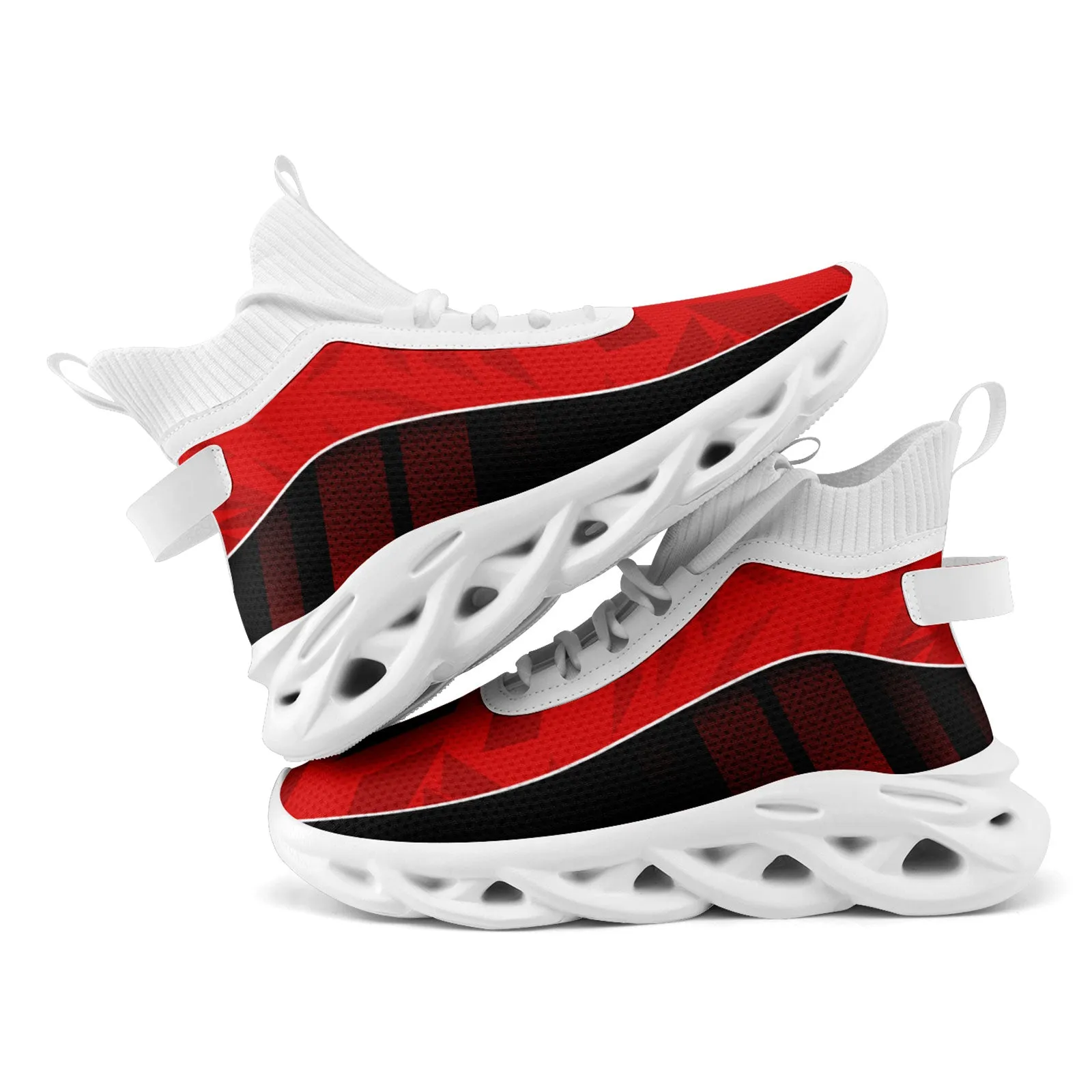 Custom Black Red Maxsoul Shoes Personalized Sneaker FN029A-D020158-2