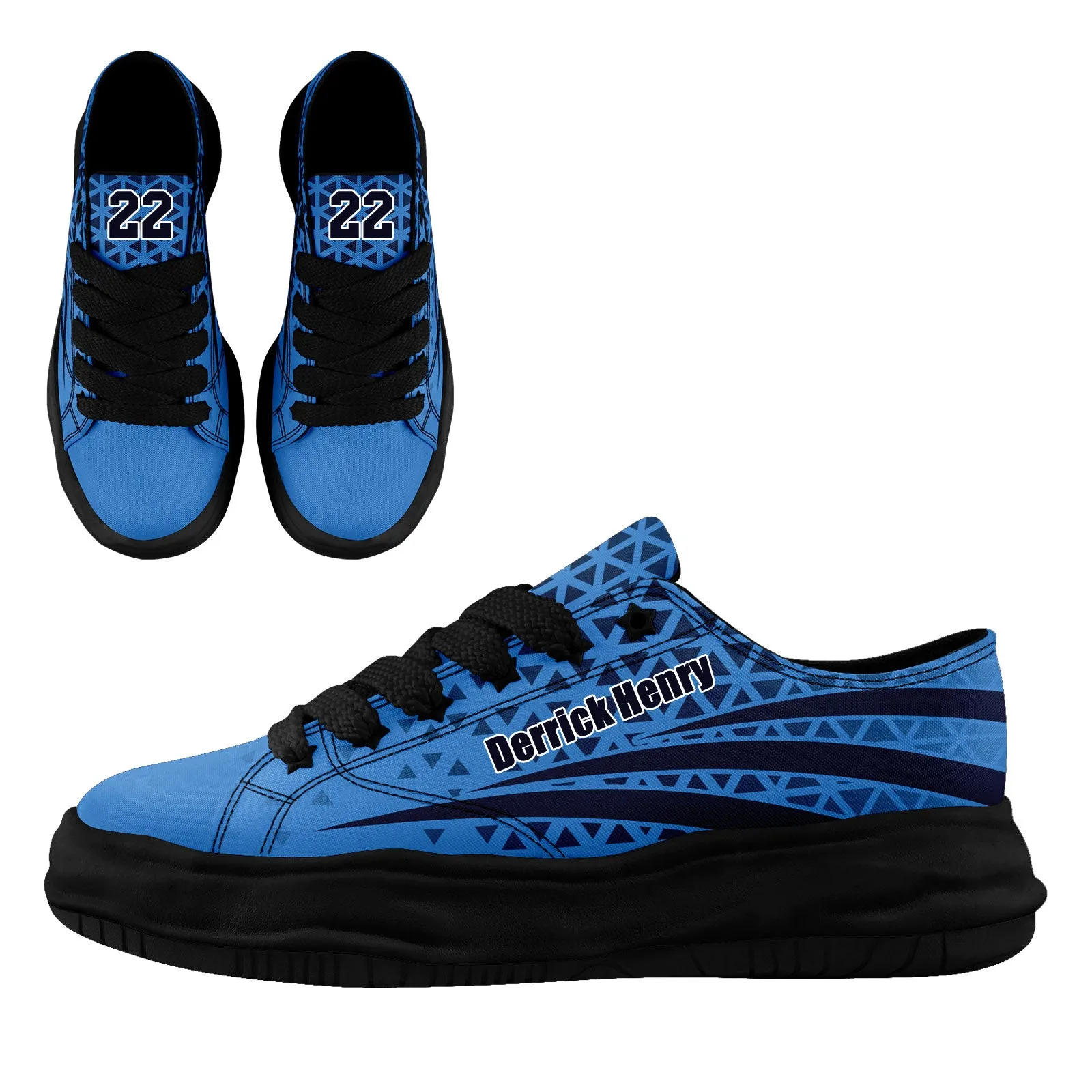 Custom Blue Deep Blue Tennessee Shoes Personalized Sneaker FN038-D023003-32