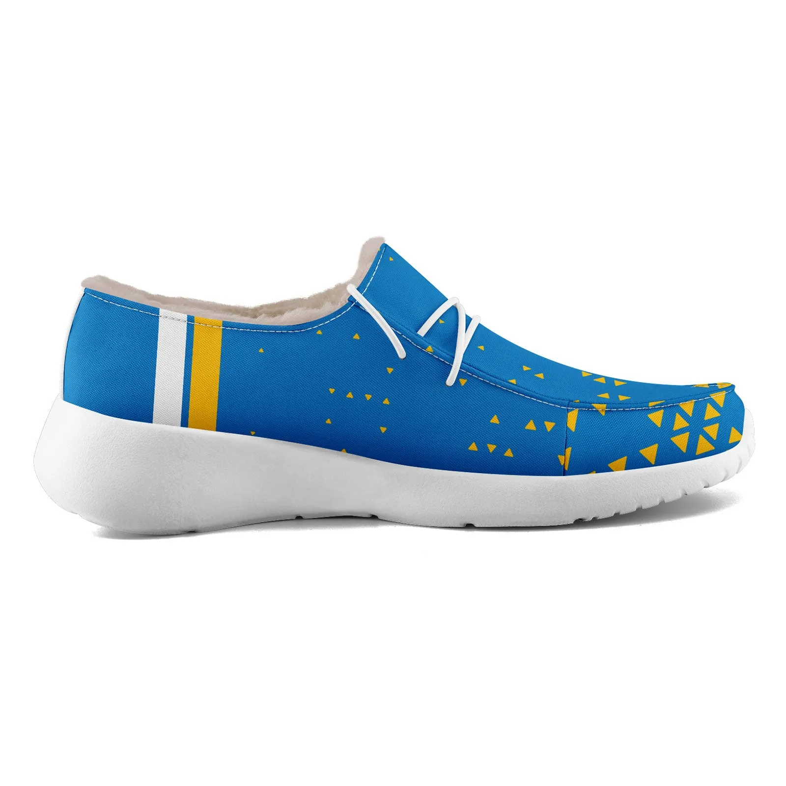 Custom Blue Yellow Los Angeles Shoes Personalized Sneaker FN042-D020279-22