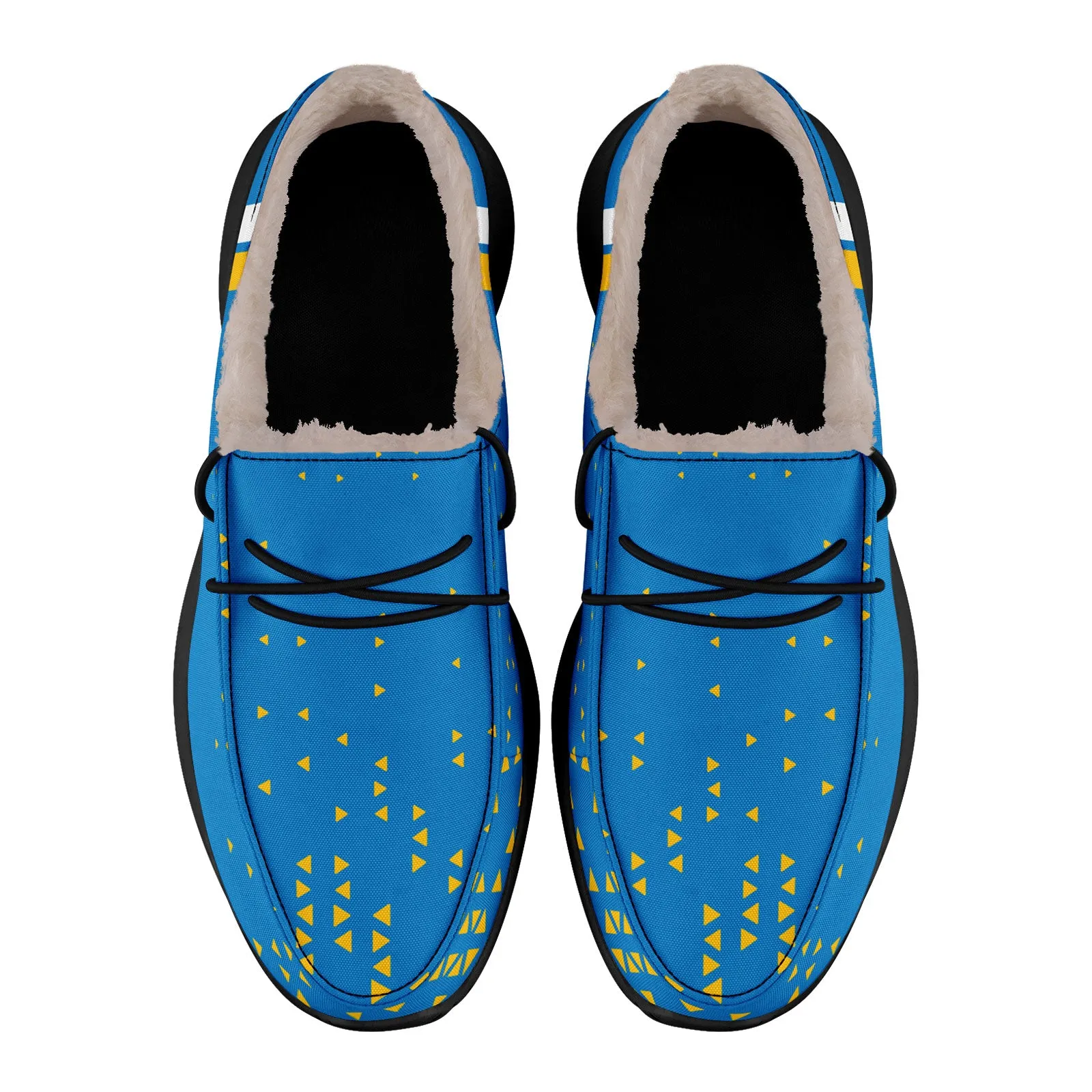 Custom Blue Yellow Los Angeles Shoes Personalized Sneaker FN042-D020279-22