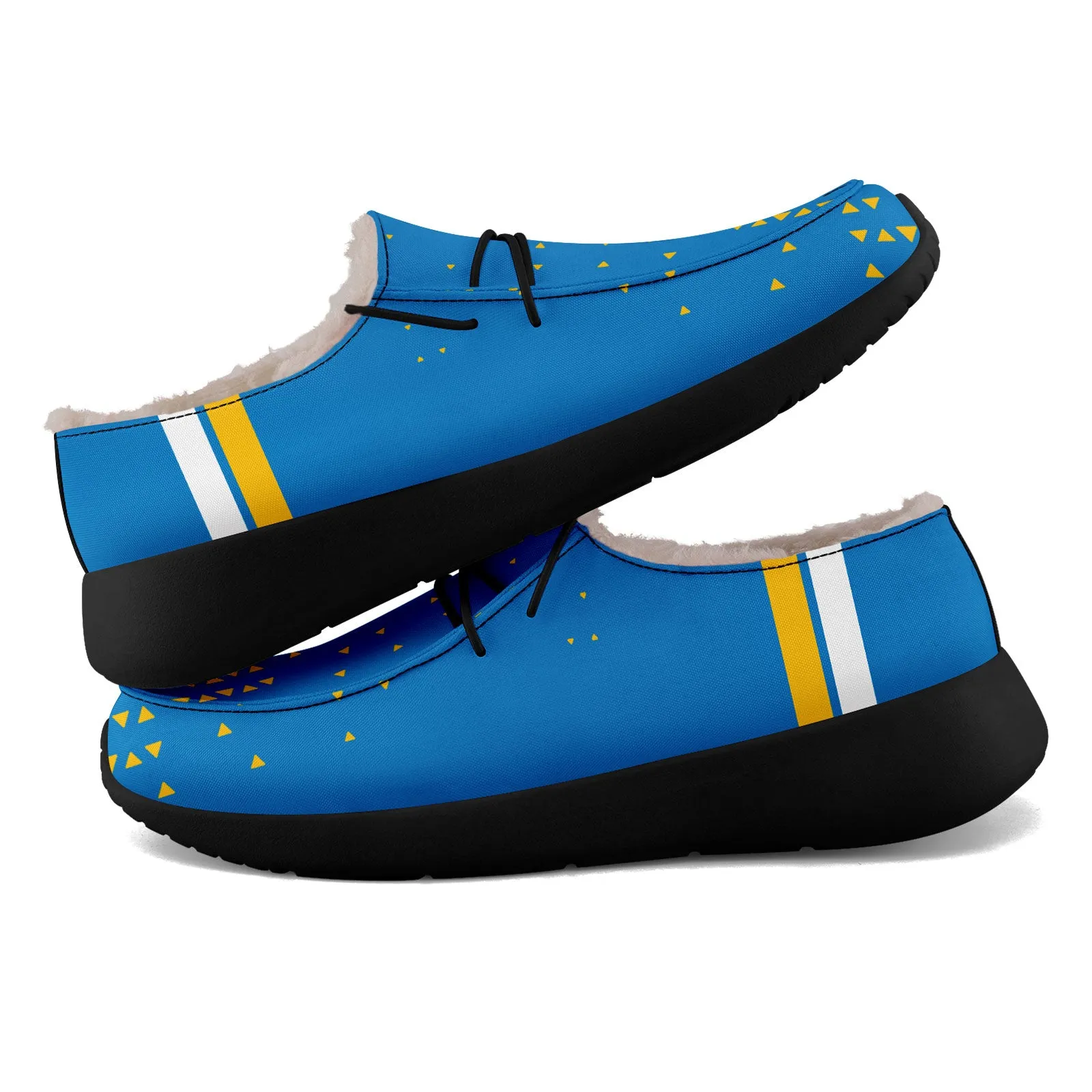 Custom Blue Yellow Los Angeles Shoes Personalized Sneaker FN042-D020279-22