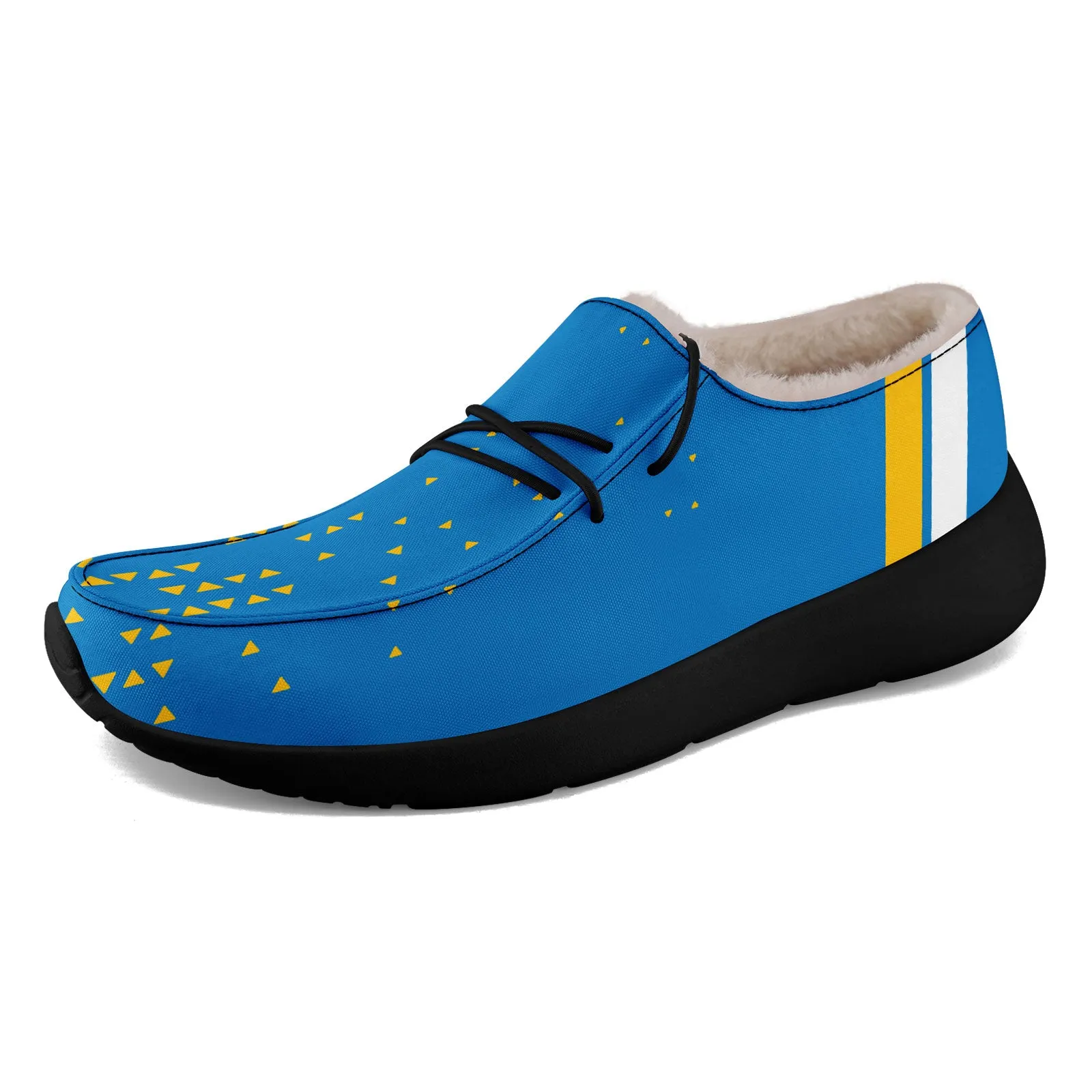 Custom Blue Yellow Los Angeles Shoes Personalized Sneaker FN042-D020279-22