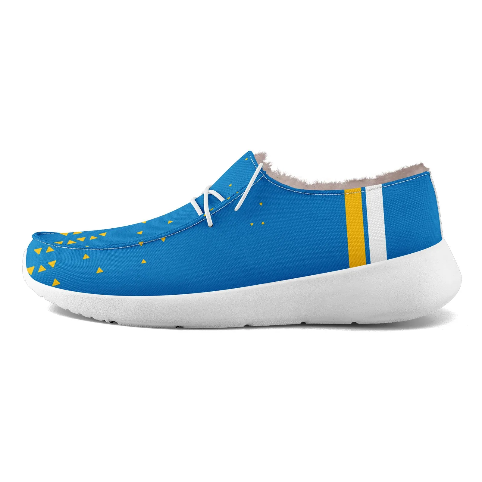 Custom Blue Yellow Los Angeles Shoes Personalized Sneaker FN042-D020279-22