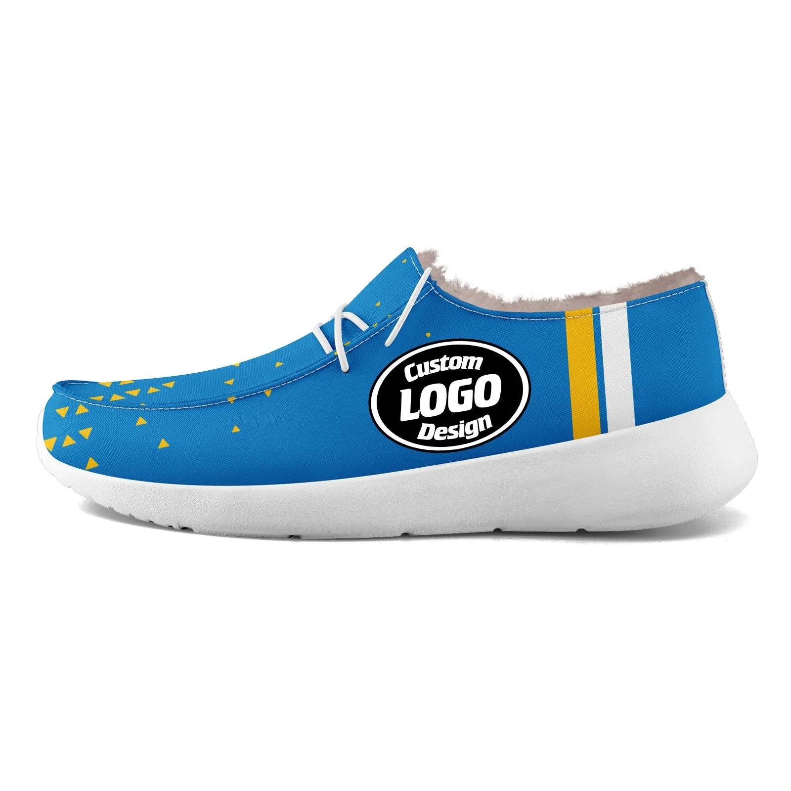 Custom Blue Yellow Los Angeles Shoes Personalized Sneaker FN042-D020279-22