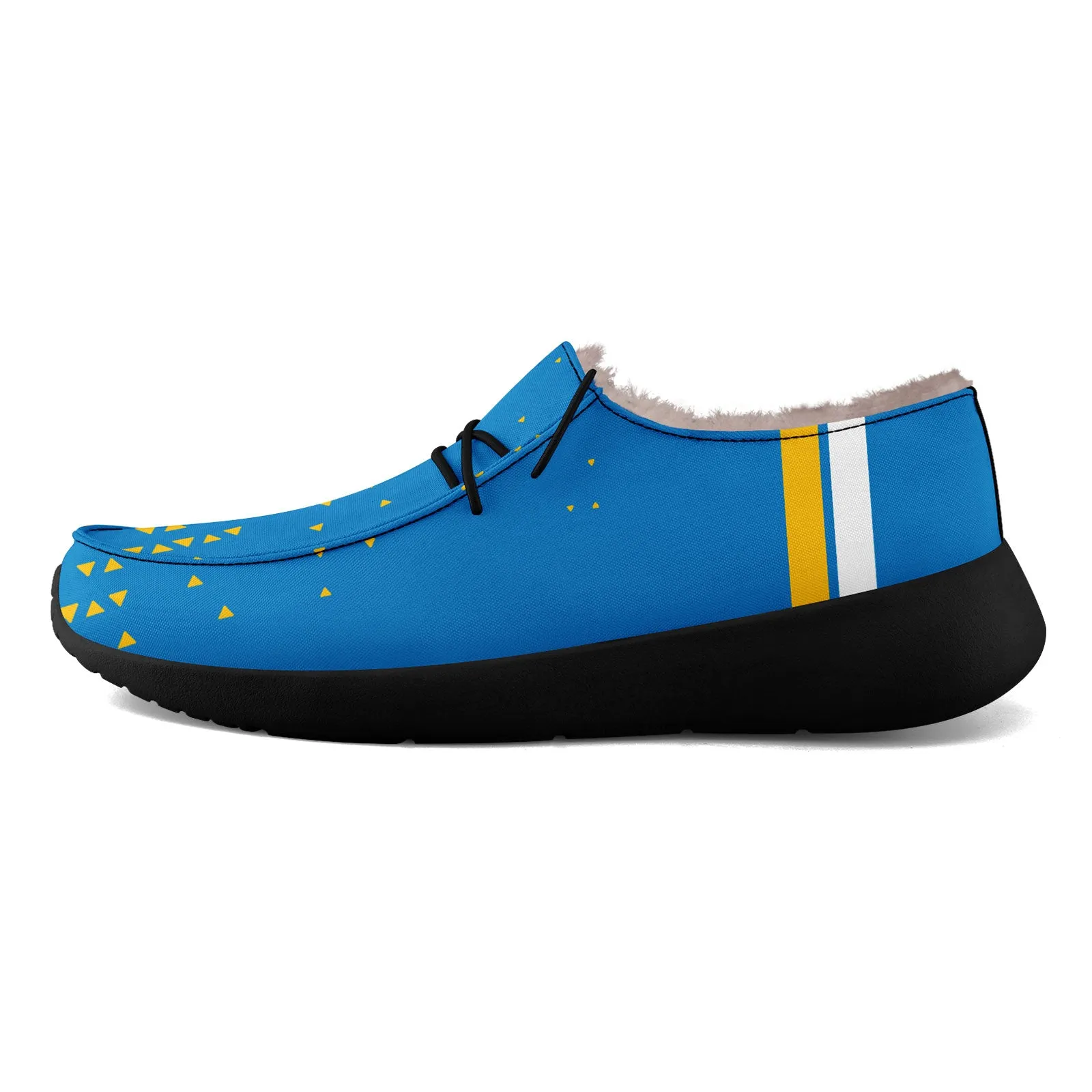 Custom Blue Yellow Los Angeles Shoes Personalized Sneaker FN042-D020279-22